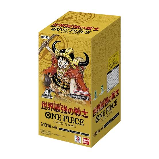 One Piece Card Game OP-17 – The World’s Strongest Warriors Booster Box (Japonês) - Iberiancards